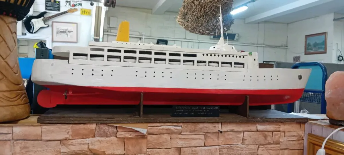 Handmade Model Of Carpathia Ship - Image 1