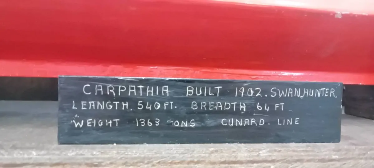 Handmade Model Of Carpathia Ship - Image 2