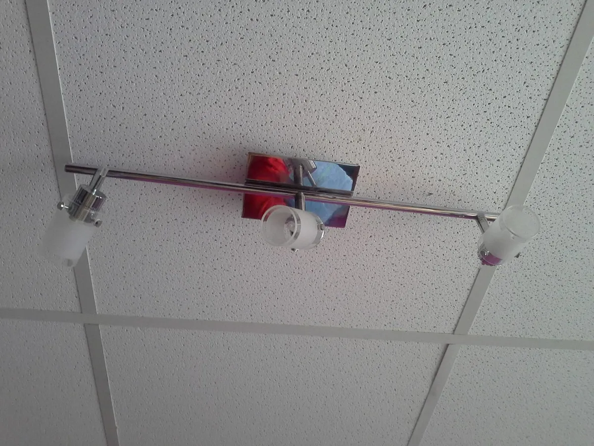 triple lights like new with spare glass parts