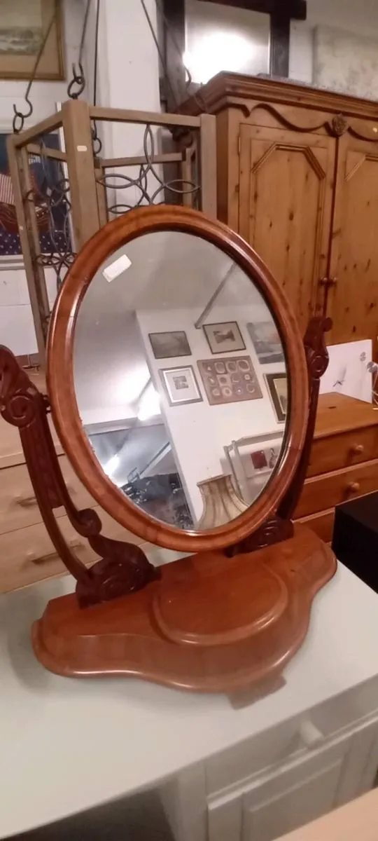 Edwardian Era Mahogany Dressing Table Mirror