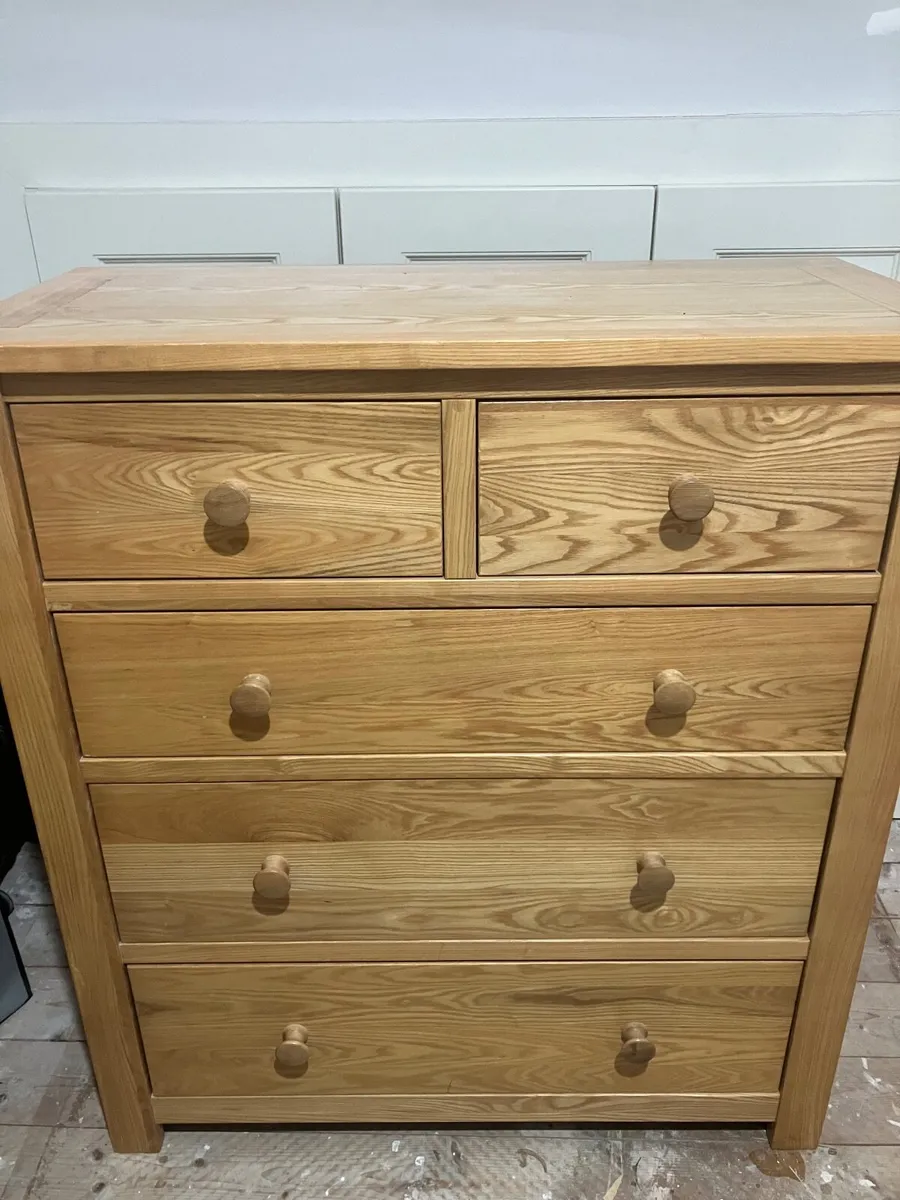 Chest of drawers - Solid Oak - Image 1