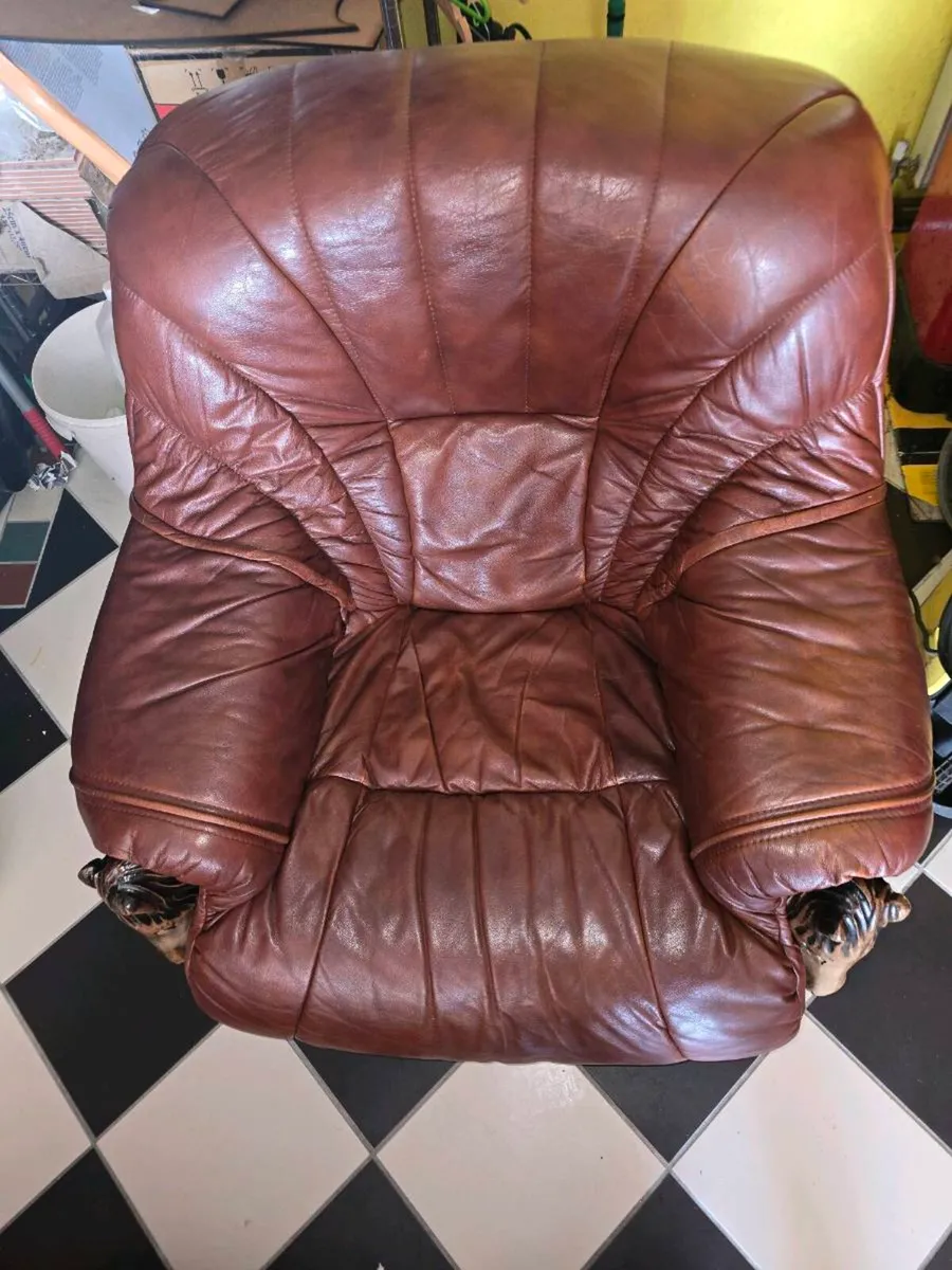 Leather couch for sale - Image 4
