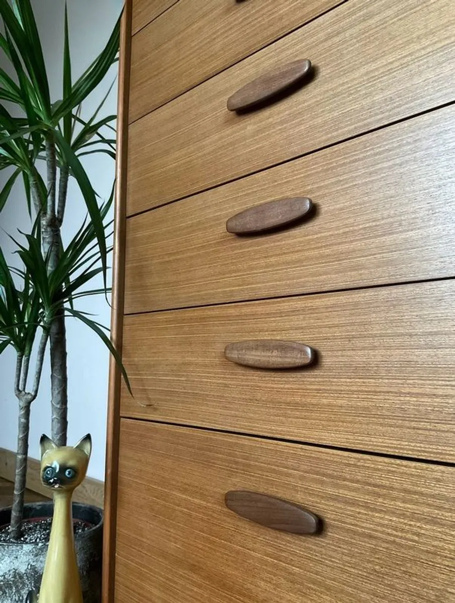 Mid century tallboy vintage retro teak - Image 2