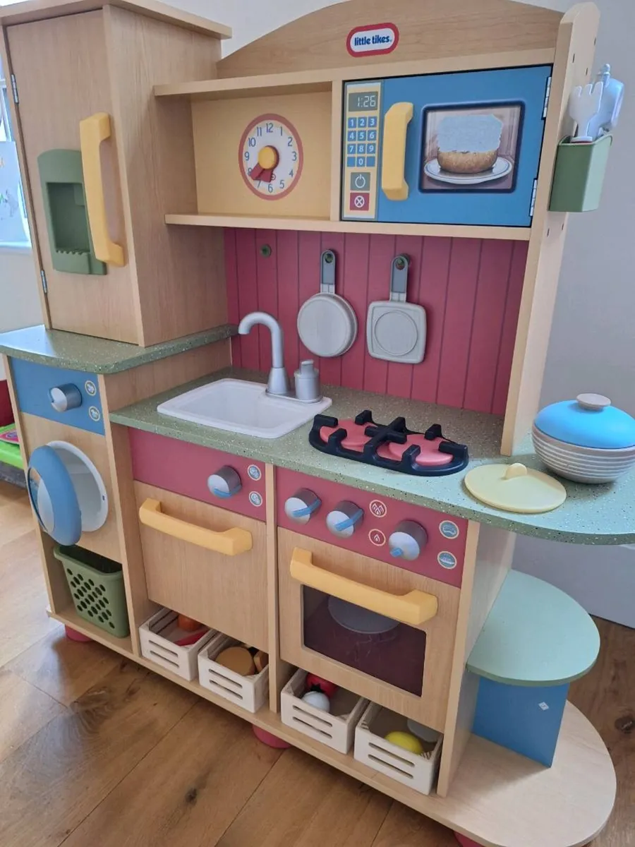 Little Tikes Wooden Play Kitchen with Accessories - Image 1