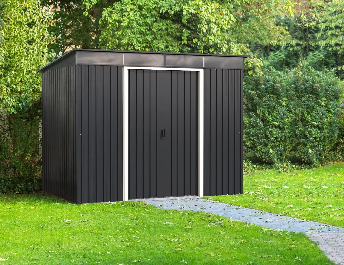 🏡 8x6 TOP Pent Skylight Steel Shed –Modern Design - Image 3
