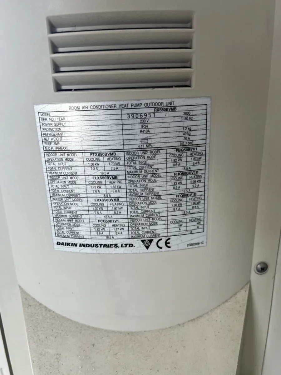 3 x Daikin Hot & Cold Air Conditioning Unit - Image 2