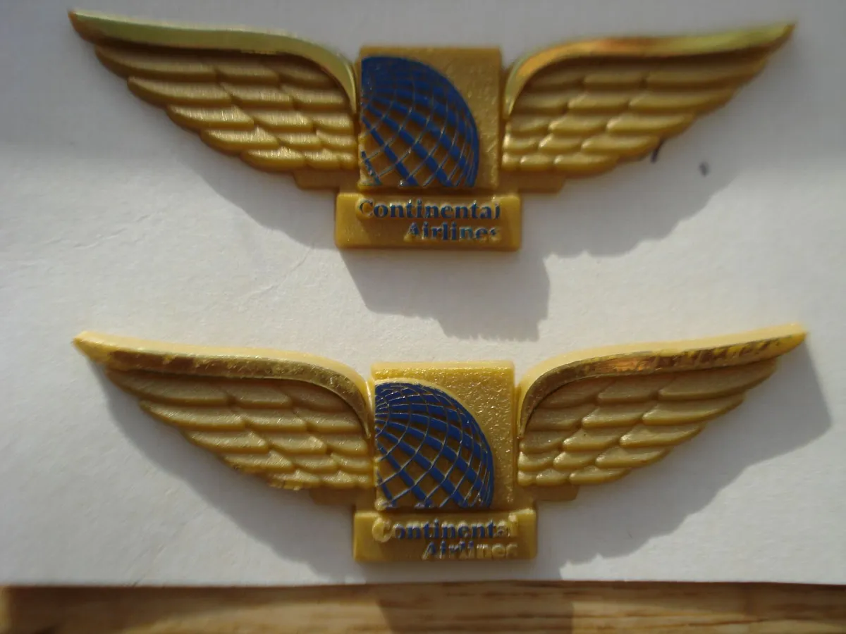 VINTAGE US AIRLINES CABIN CREW WINGS BADGES. 5. - Image 2