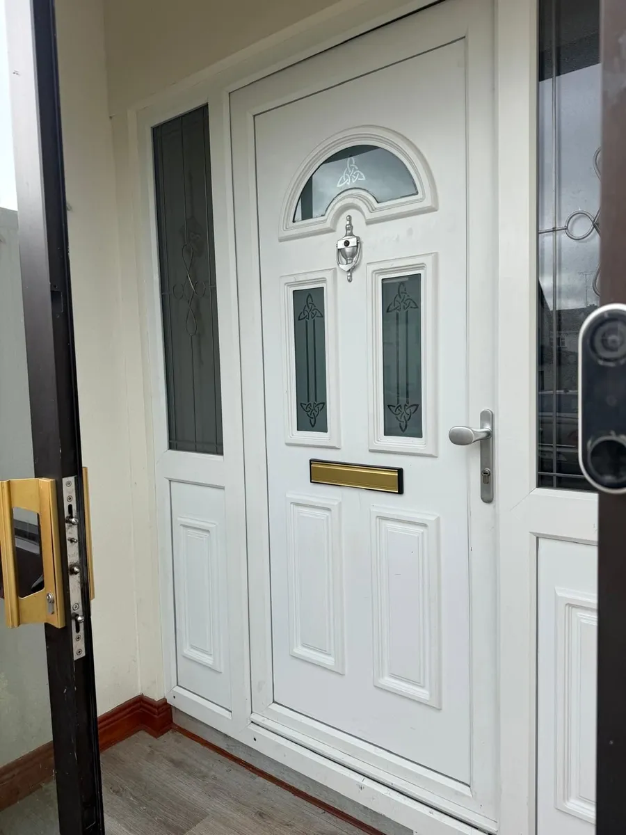 All white PVC front door - Image 1