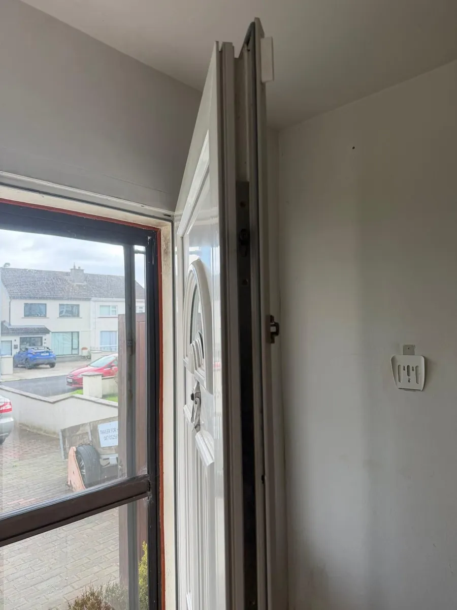 All white PVC front door - Image 3