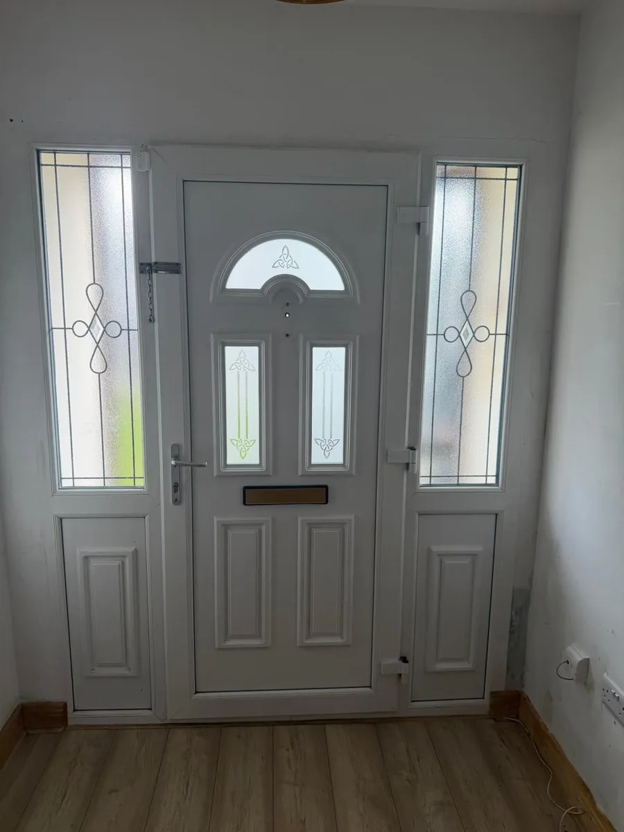 All white PVC front door - Image 4