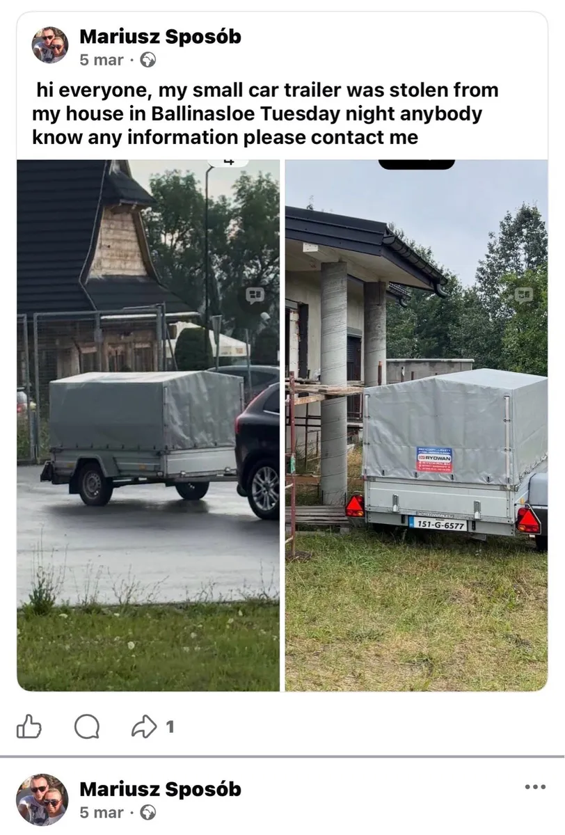 Stolen missing small trailer - Image 2