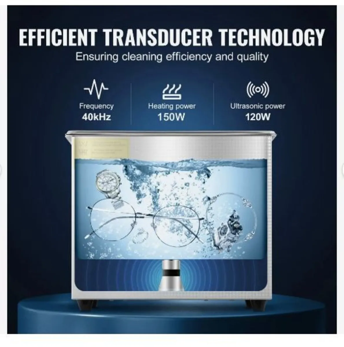 Professional Ultrasonic Cleaner, 2.85 L Ultrasoni - Image 4