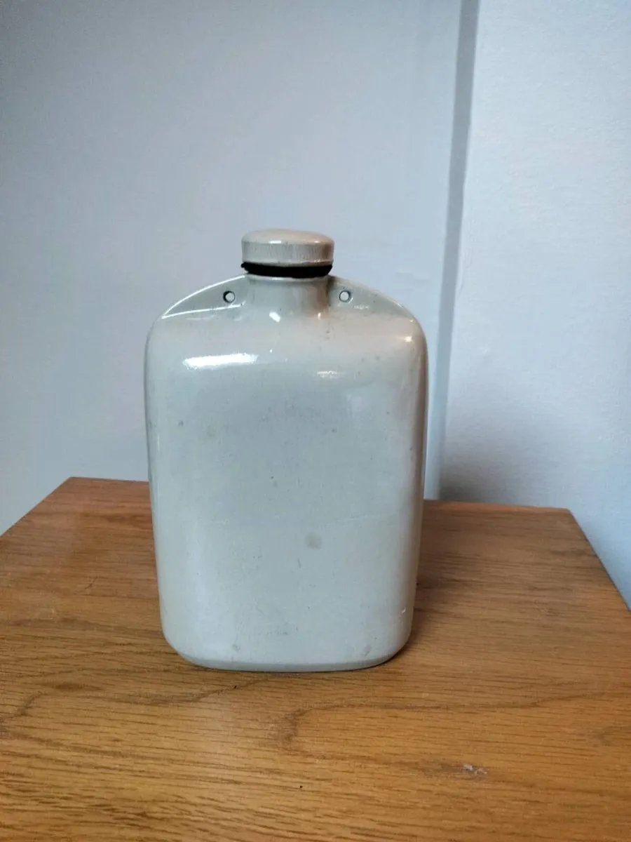 Vintage stoneware flask
