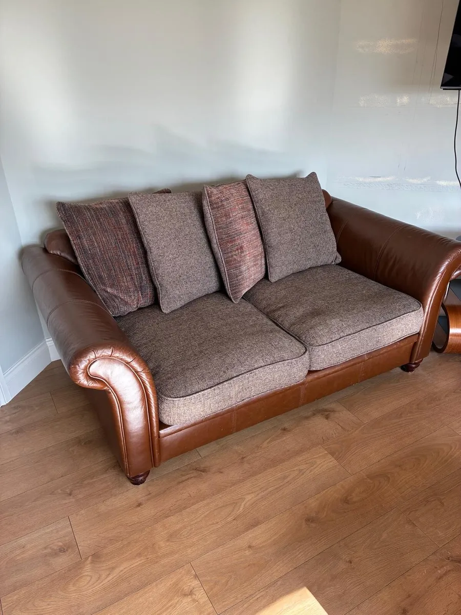 Three Piece Suite and Foot Stool - Image 2