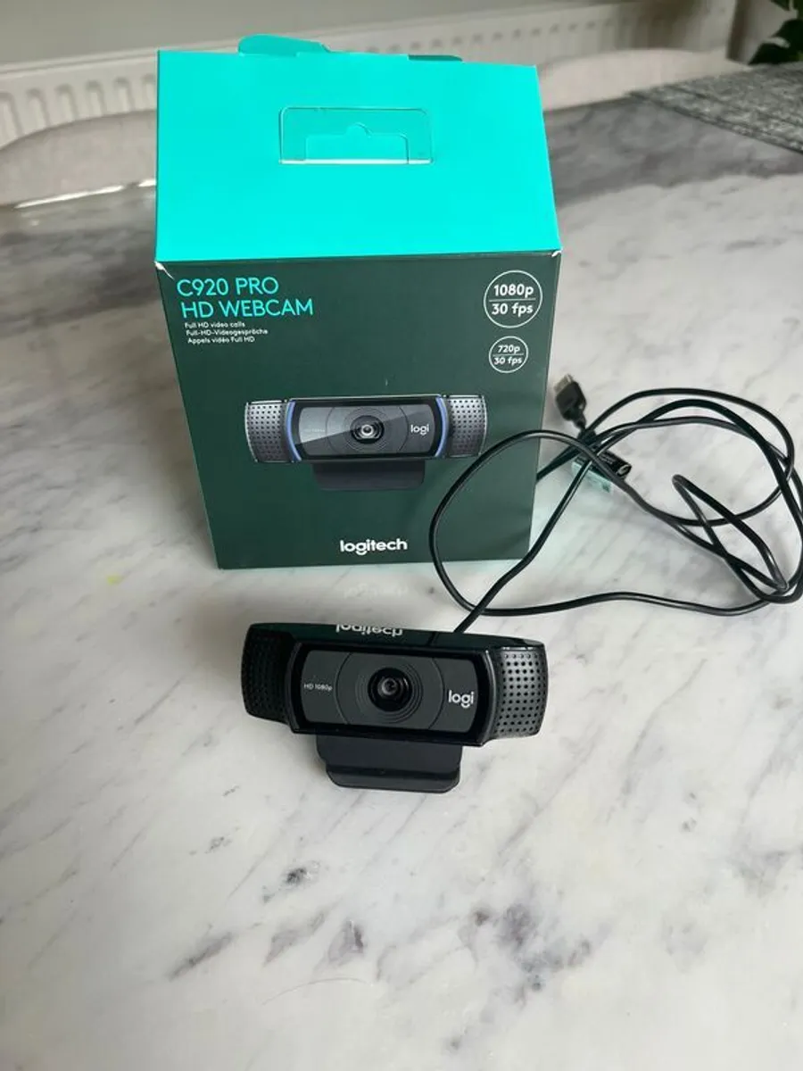 Logitech C920 HD Pro Webcam - Barely used - Image 1