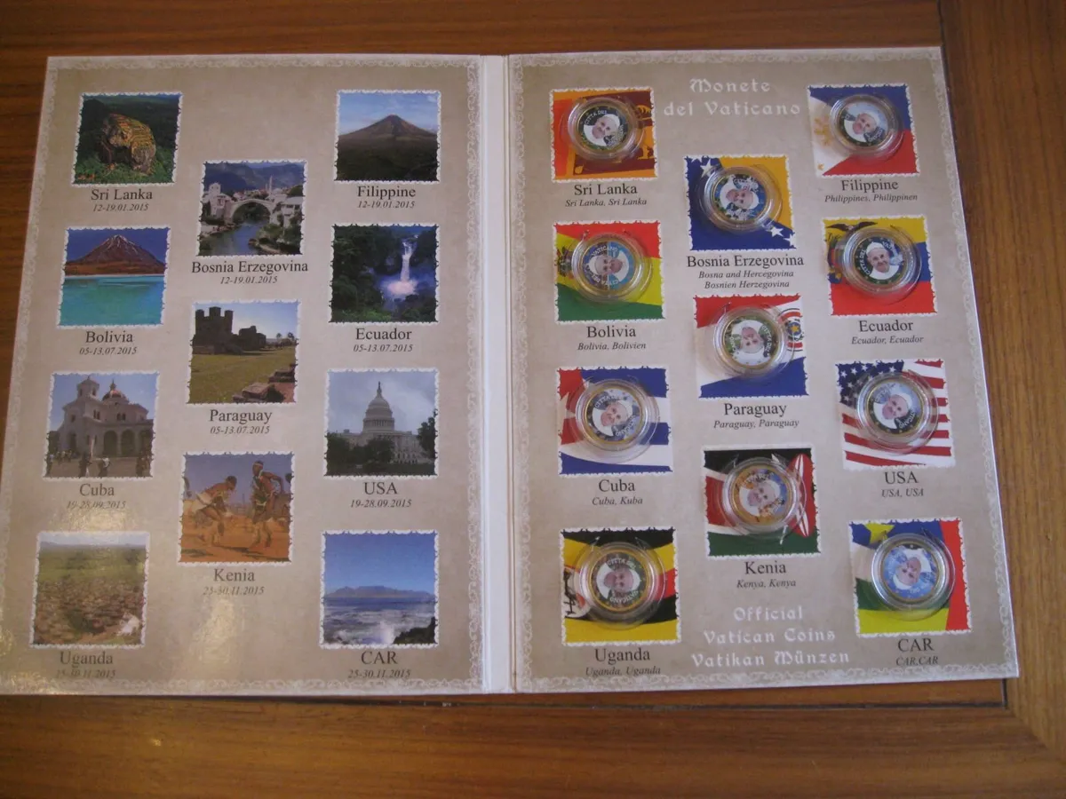 PILGRIMAGE 2015 OF THE POPE FRANCESCO COLORED UNC - Image 2