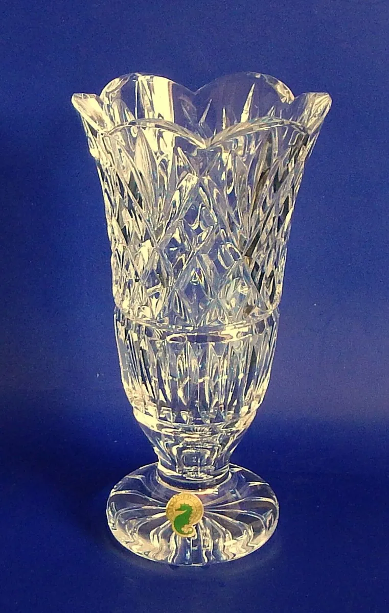 Waterford  Crystal Small 7" Footed Vase - Image 1