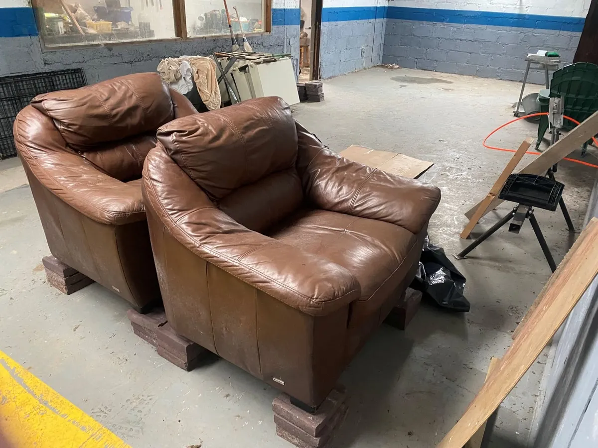 Used Leather Chairs - Image 3
