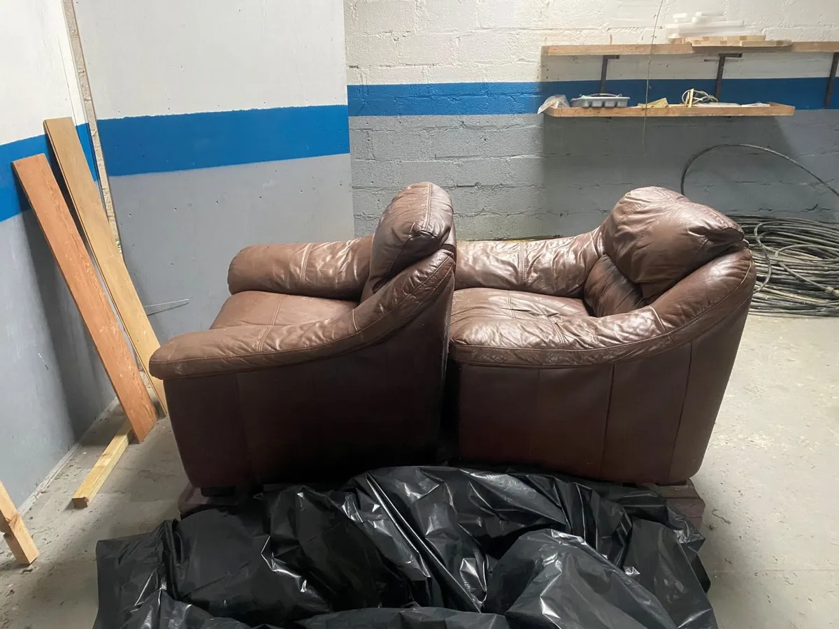 Used Leather Chairs - Image 1