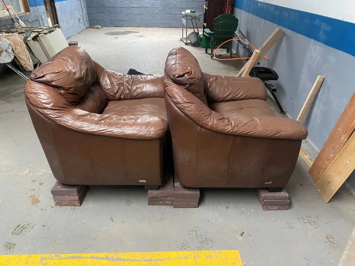 Used Leather Chairs - Image 4