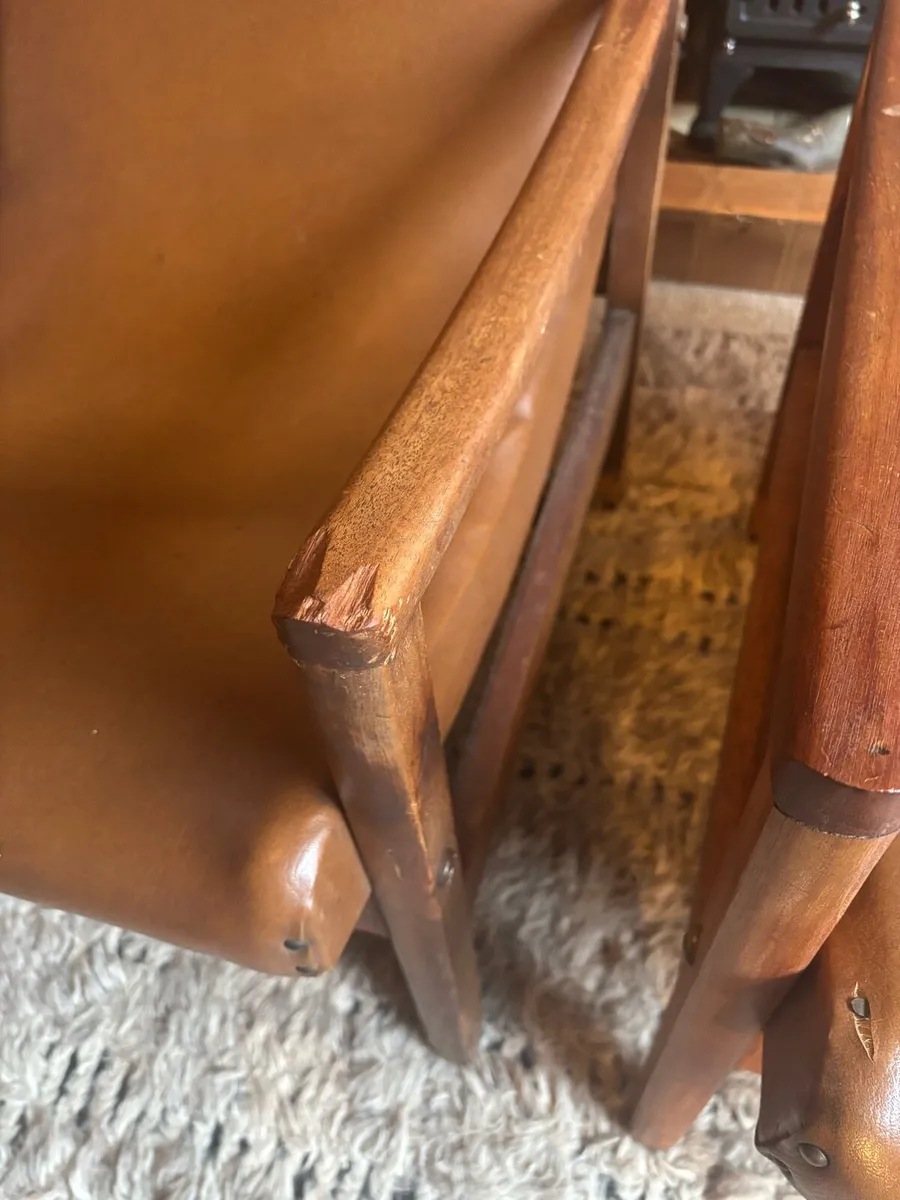 pair of mid century chairs - Image 3
