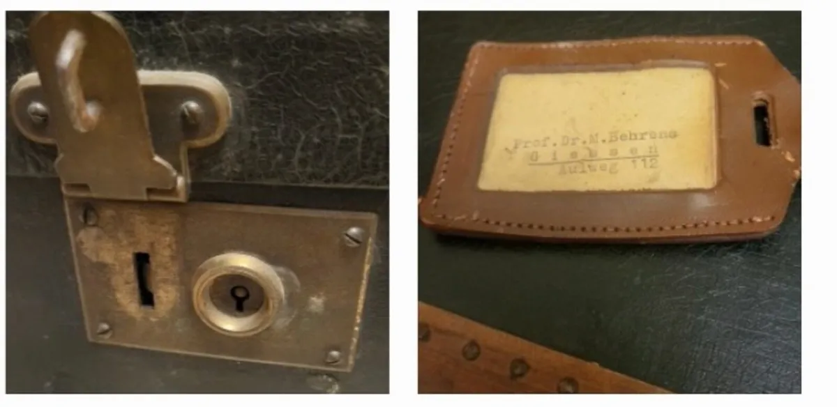 Antique Steamer Trunk - storage or coffee table - Image 3