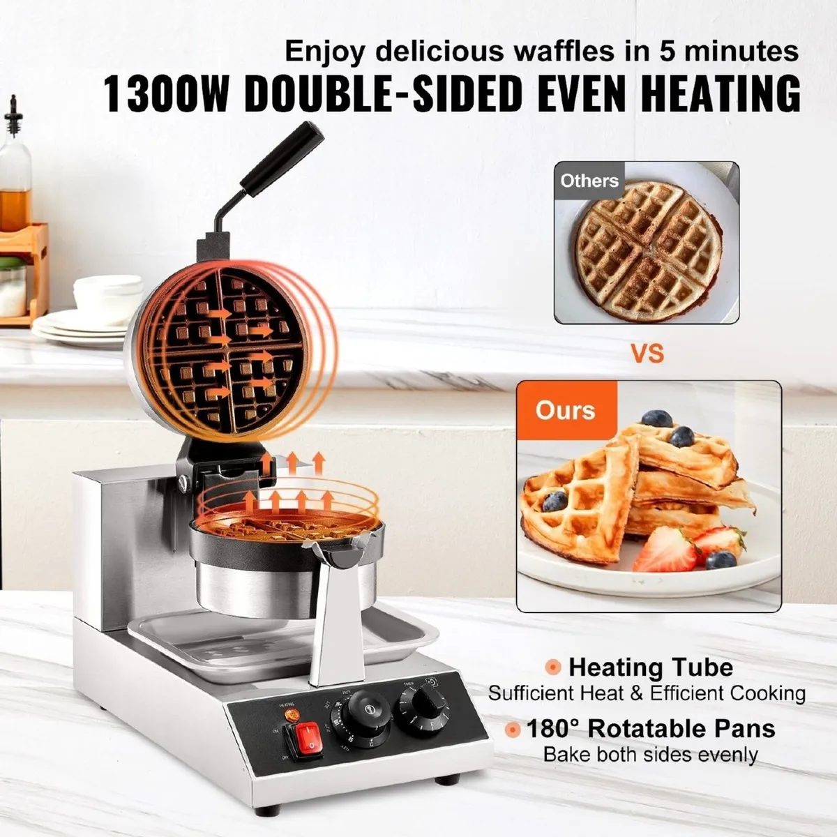 Donut Waffle Maker Commercial Electric Machine - Image 3