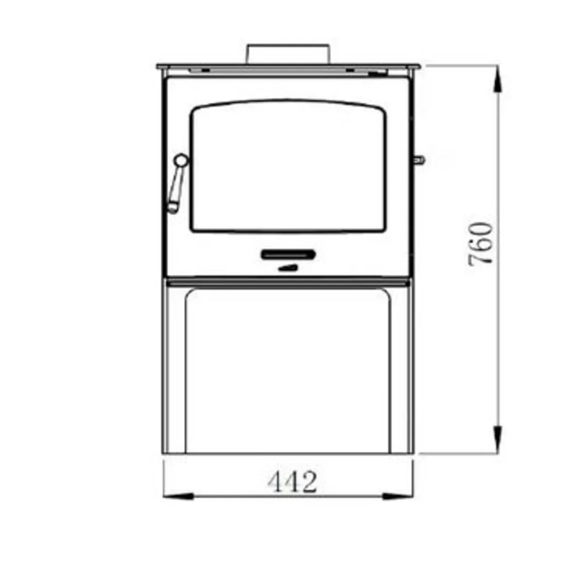 Stove Oslo Eco Panoramic LS 7kw  New Sale Price - Image 2