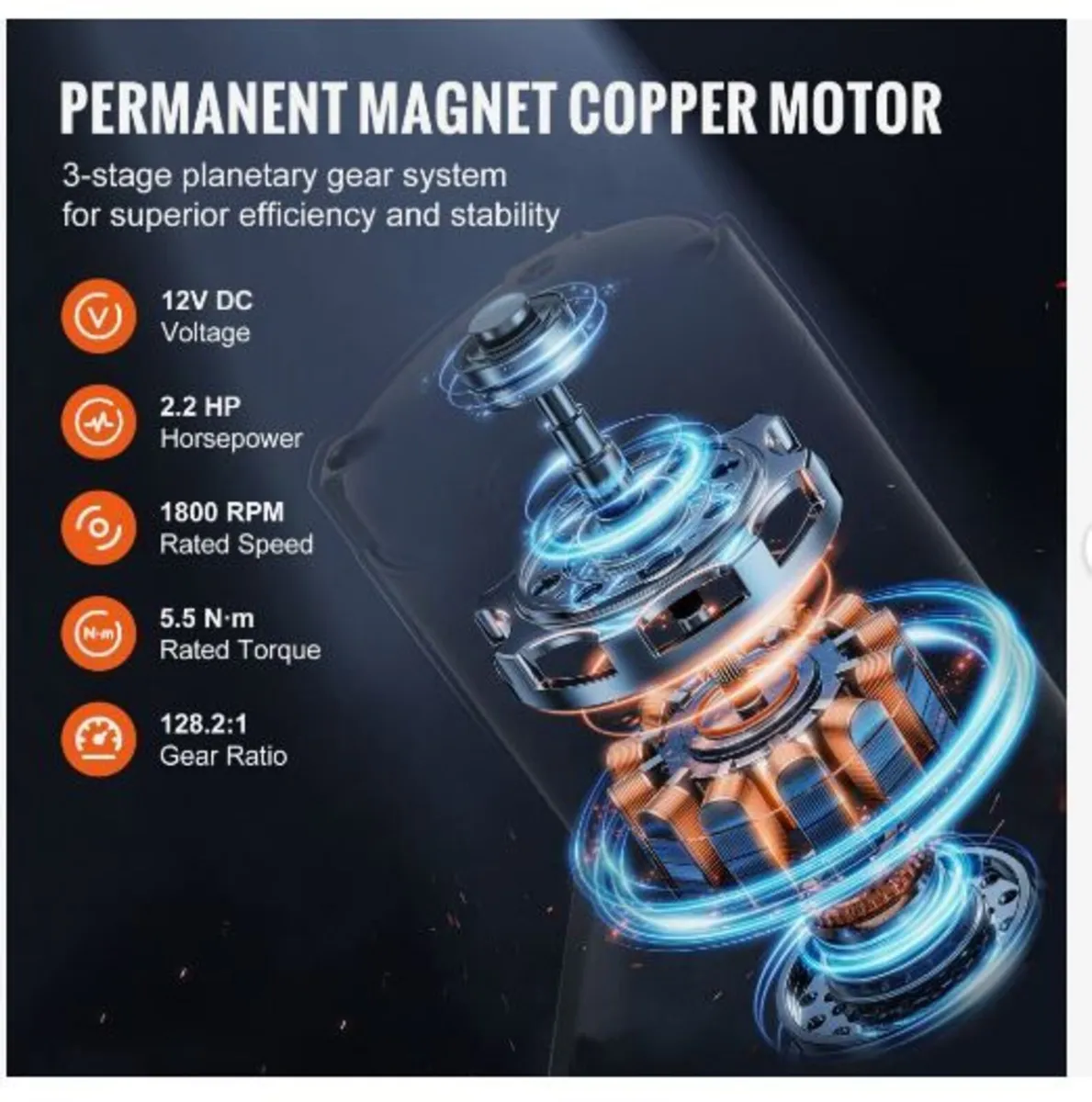 Electric Winch ATV UTV 2041.2 kg - Image 3