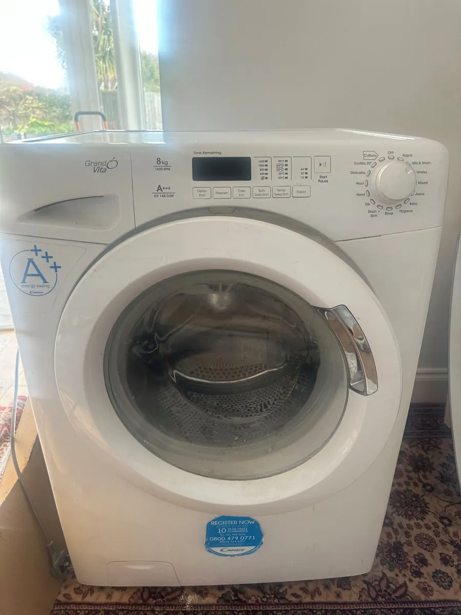 Candy 8kg washing machine for sale