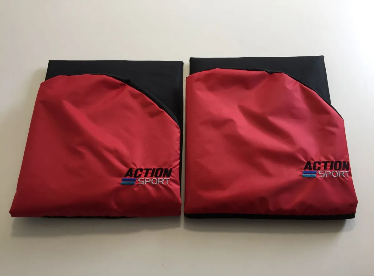 Action Sport Waterproof Seat Covers XL – Red/Black - Image 1