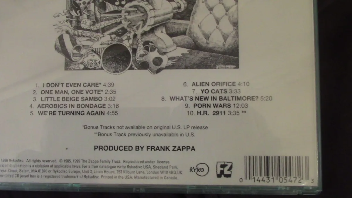 Frank Zappa Meets The Mothers of Prevention CD - Image 2