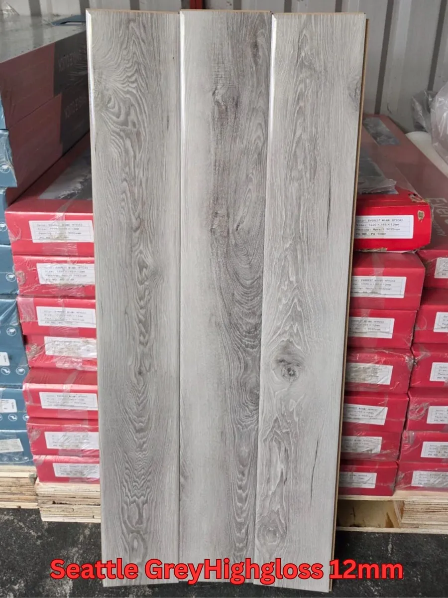 Grey Laminated Flooring 8mm and 12mm - Image 3