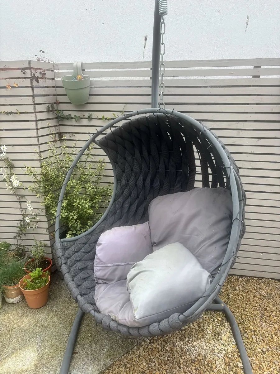 Outdoor Egg Chair- Antrocite - Image 1