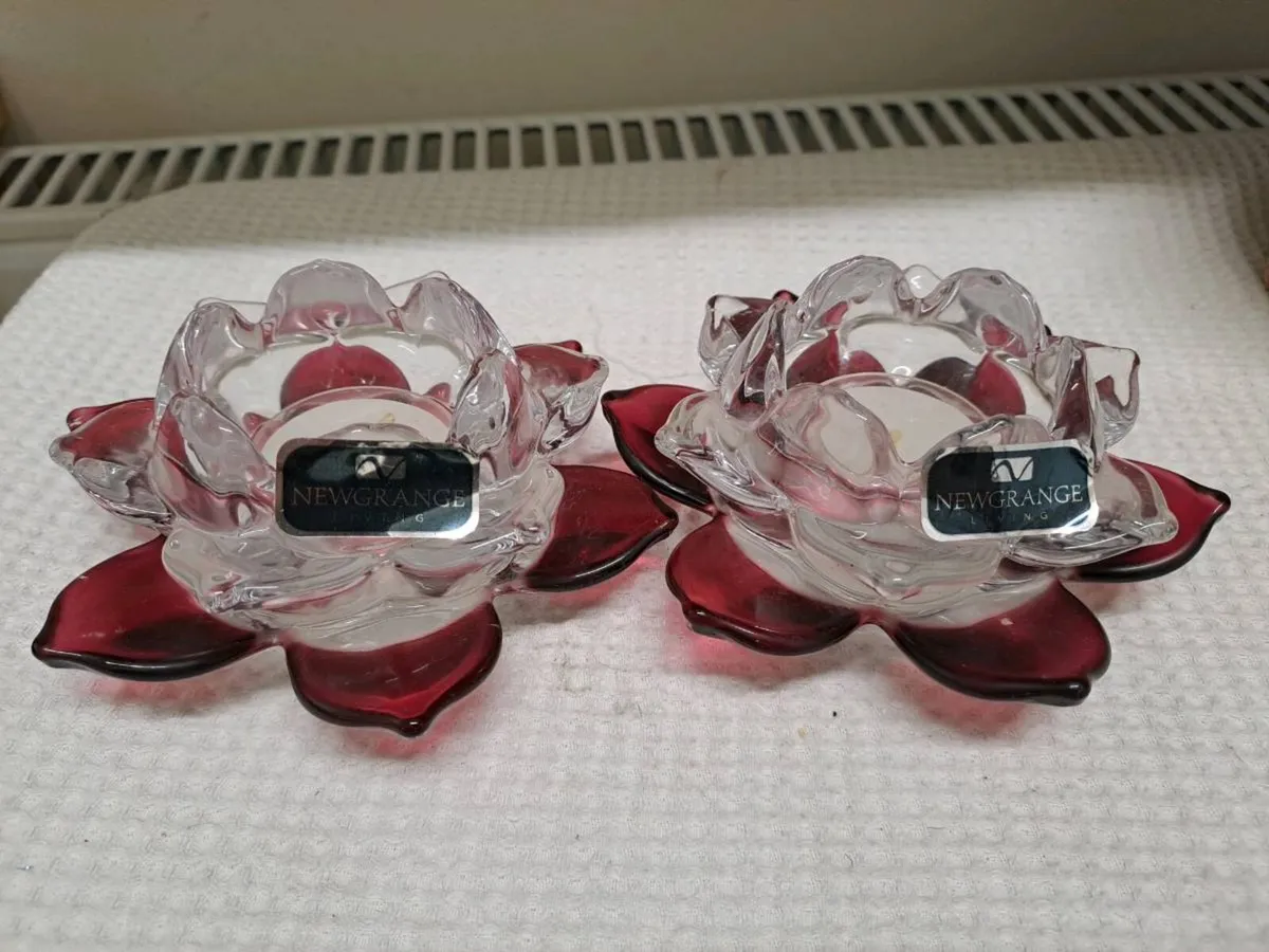 Newgrange Living Glass Tealight Holders - Image 1