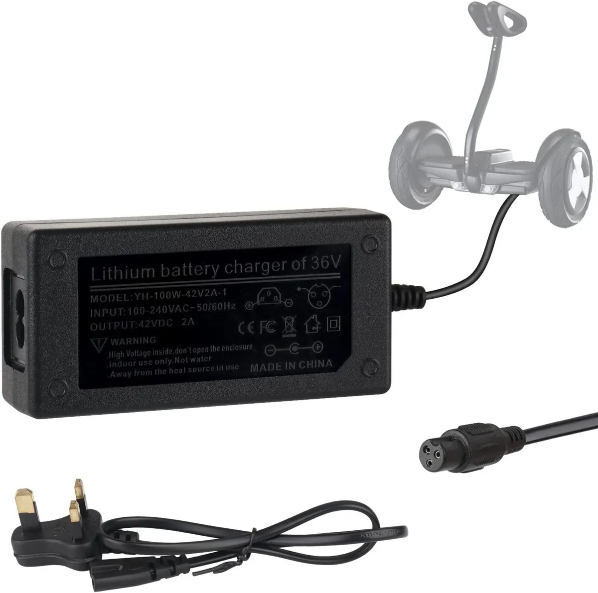 Hoverboard Scooter Charger Power Adapter - Image 2