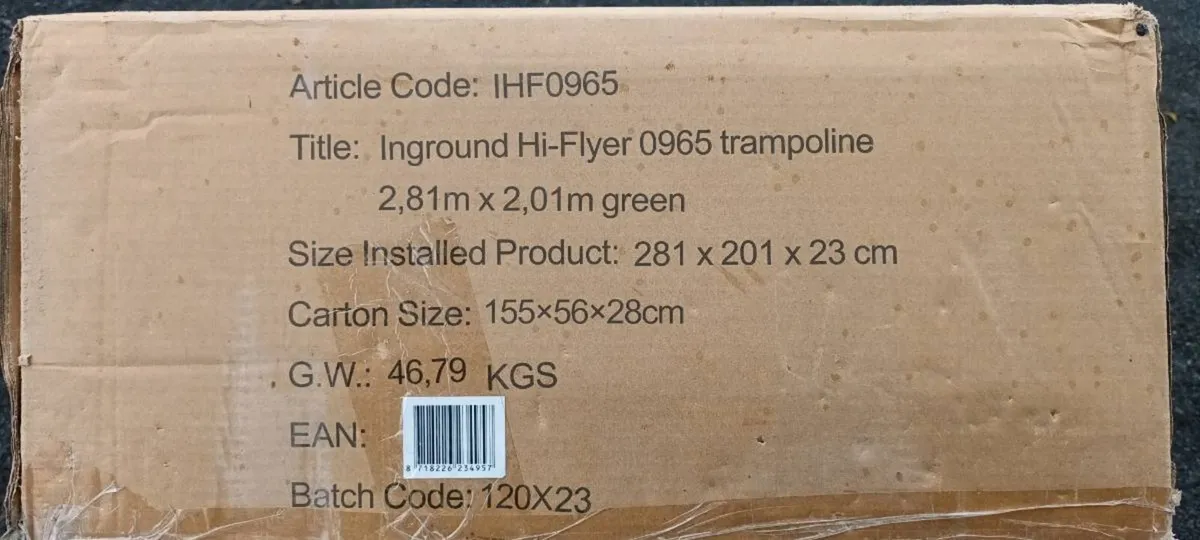 Etan Hi-Flyer Inground trampoline (New) - Image 4