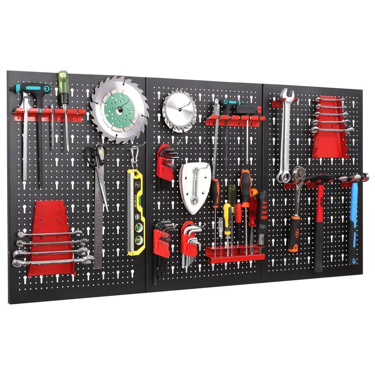 25pcs Metal Wall Mounted Tool Storage Organiser - Image 3
