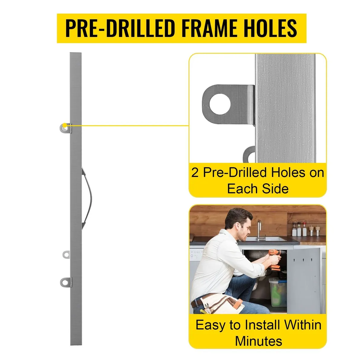 Stainless Steel BBQ Access Door 14x20 Single Wall - Image 3