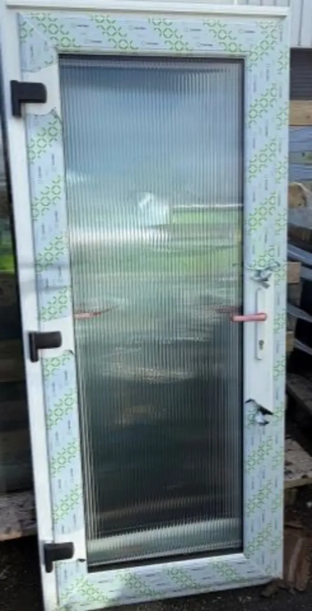 Pvc single door glazed double door patio door
