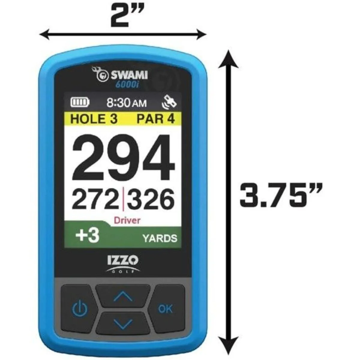 Izzo Swami 6000i Golf GPS - Blue - Image 4
