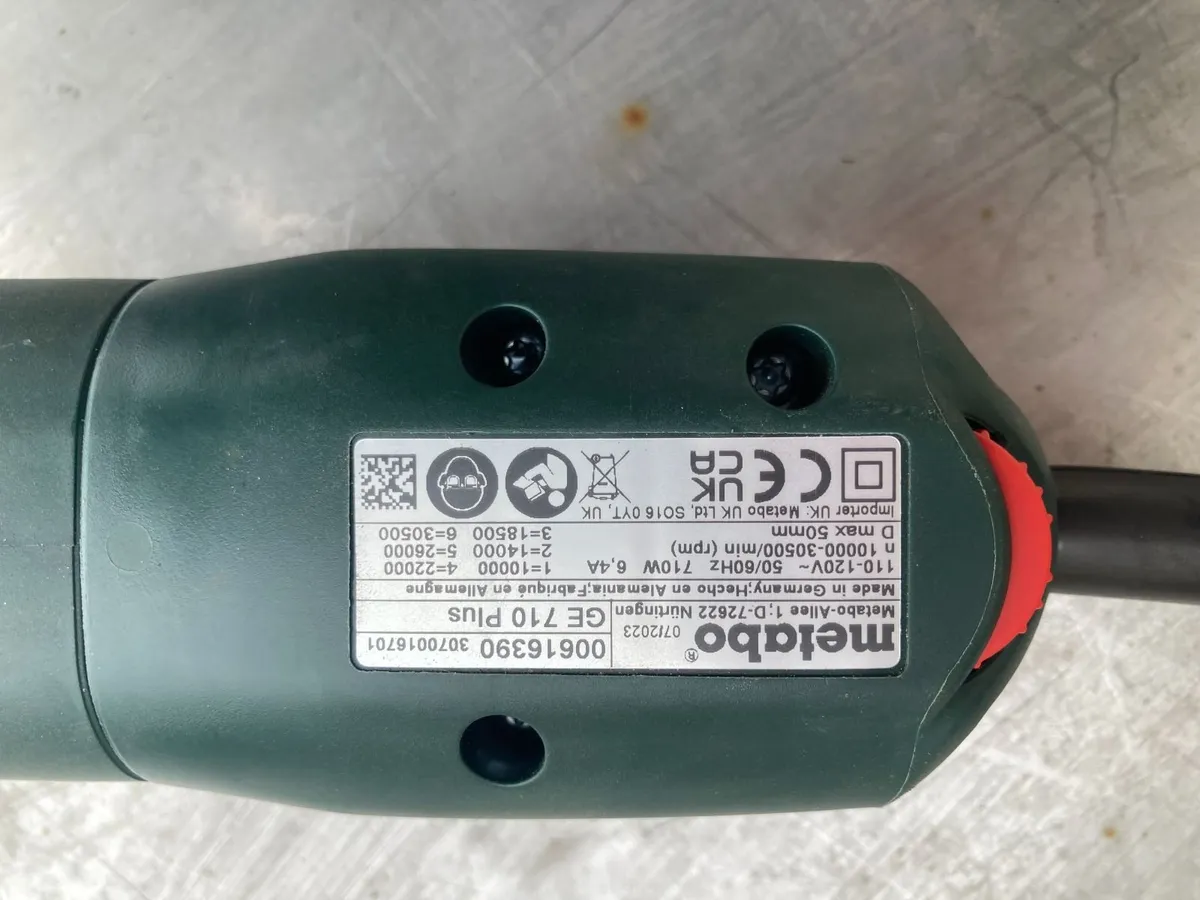 METABO GEP710PLUS 110v Die grinder - 6mm collet - Image 2