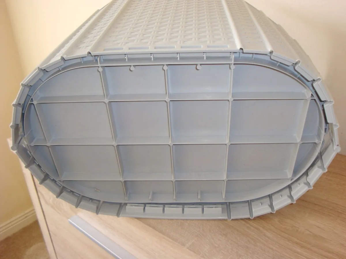 Fold flat laundry basket 38l - Image 3