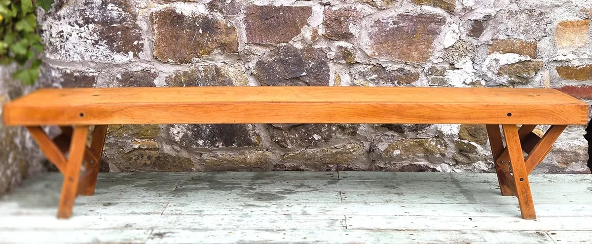 Vintage School Gym Bench- Circa 1950s - Image 1