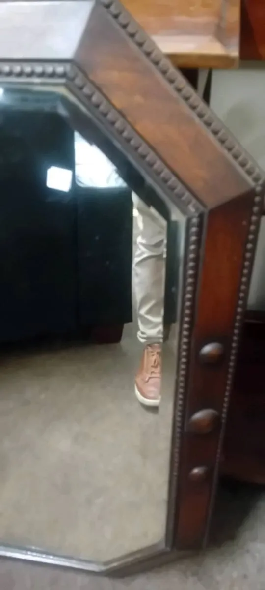 Large Art Deco Era Wall Mirror - Image 2