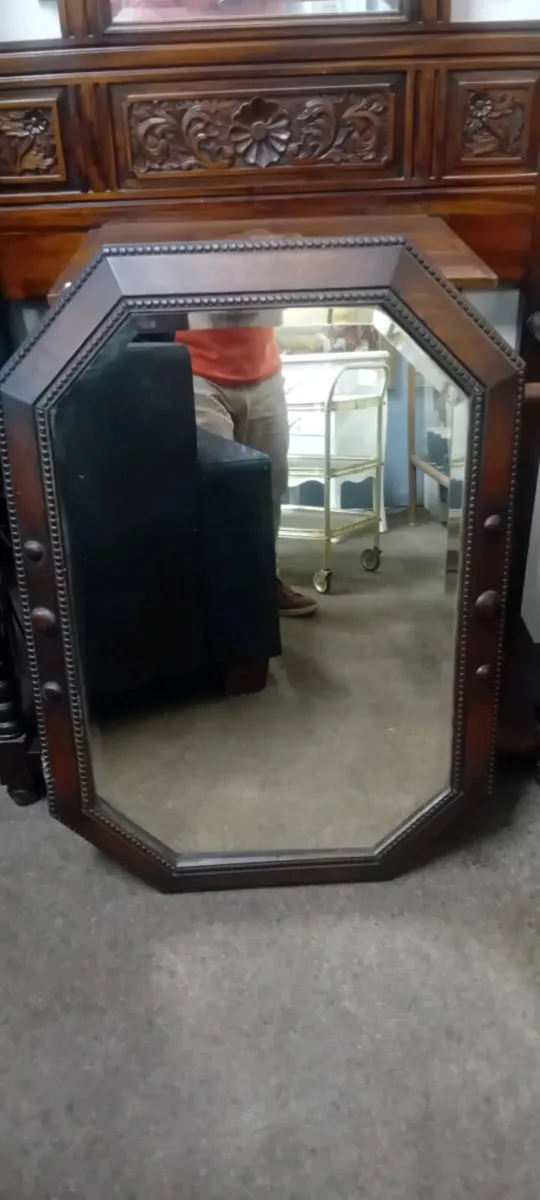 Large Art Deco Era Wall Mirror - Image 1