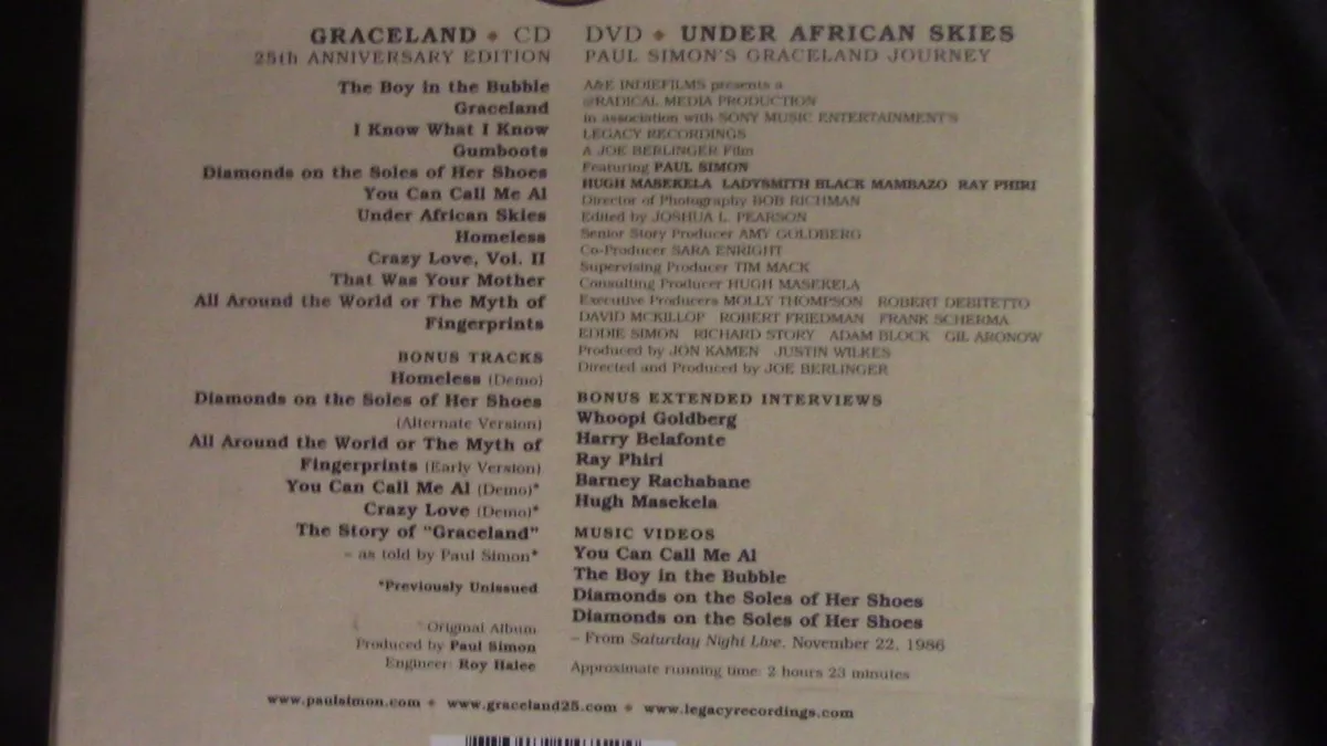 Paul Simon - Graceland 25th Anniversary CD + DVD - Image 2