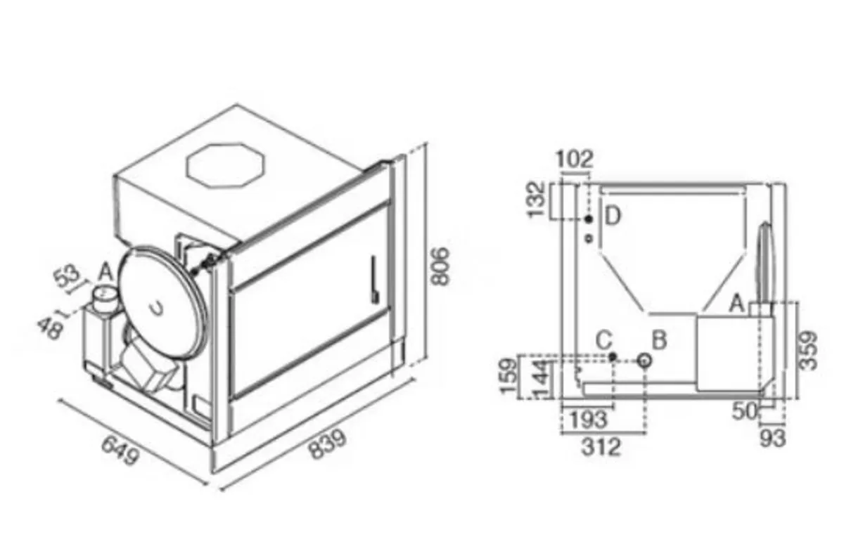 Inset Pellet Boiler Saturno 22kw New - Image 3