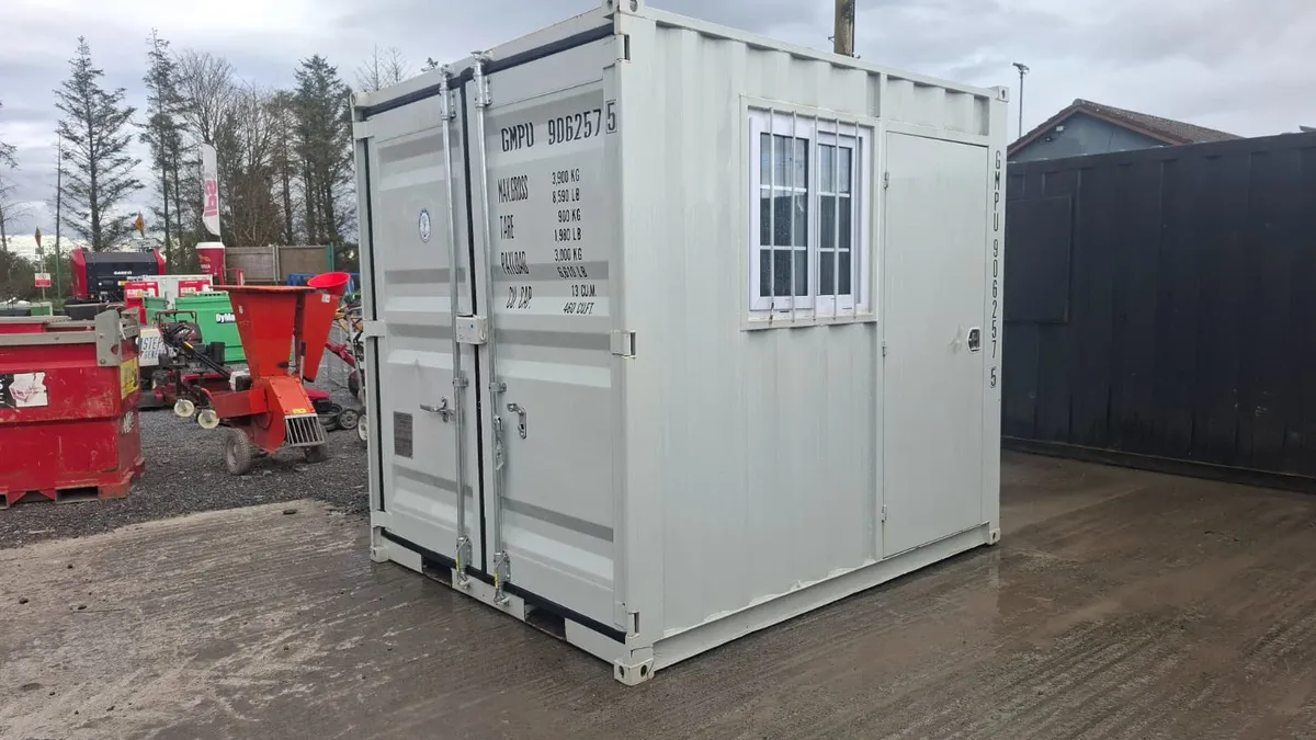 9ft Office Container – Window, Pedestrian Door - Image 3