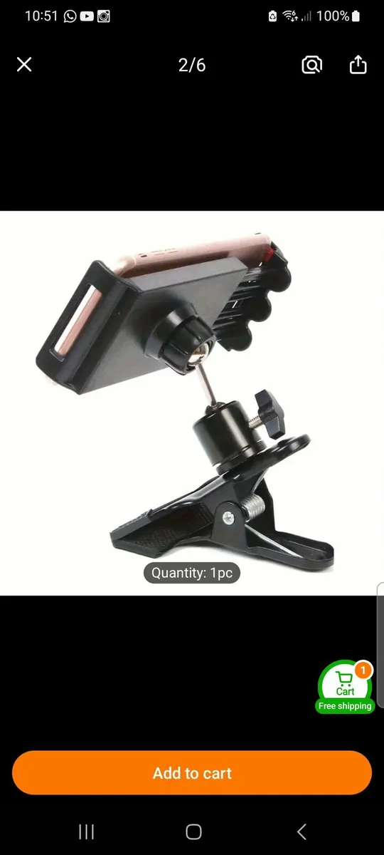 Tablet Holder Clamp. - Image 1